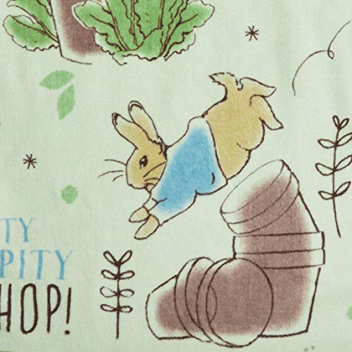 Marushin Peter Rabbit Bath Towel, 60x120cm, Running Peter, 100% Cotton, Embroidered, 5605009000