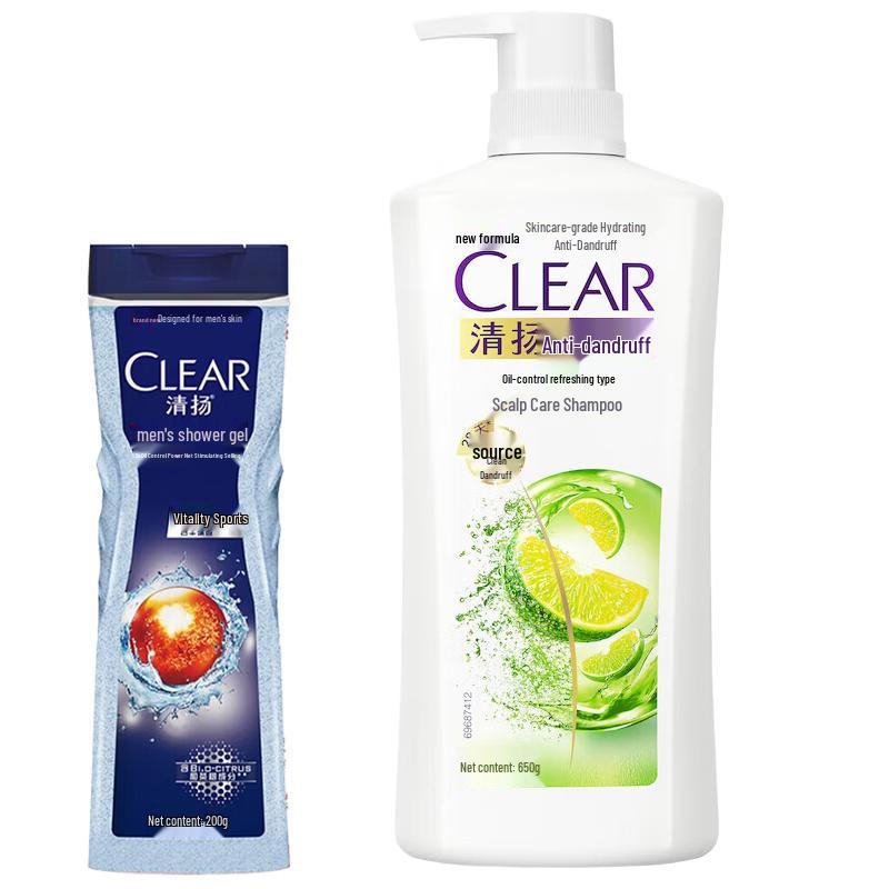 Clear Men Balance Oil Control Shower Gel & Anti-Dandruff Shampoo Set