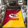 Tappeto in Velluto di Cristallo Kansas City Chiefs Morbido Anti?Tappetino Antiscivolo Comodo per Casa Soggiorno Camera da Letto Tappeto Decorativo