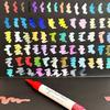 Two Tone Acrylic Pigment Marker Pen, 36 Pens - Brush Tip, Water-based Ink, Marker Pen - Very Suitable for Calligraphy, Illustrat