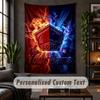Personalized Wall Tapestry,LOSC Lille Custom Text, Soft Fabric Wall Art For Indoor Decoration