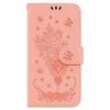PU Leather Phone Case for Google Pixel 8 Stand Wallet Rose Butterfly Imprinted Phone Anti-drop Cover Shell