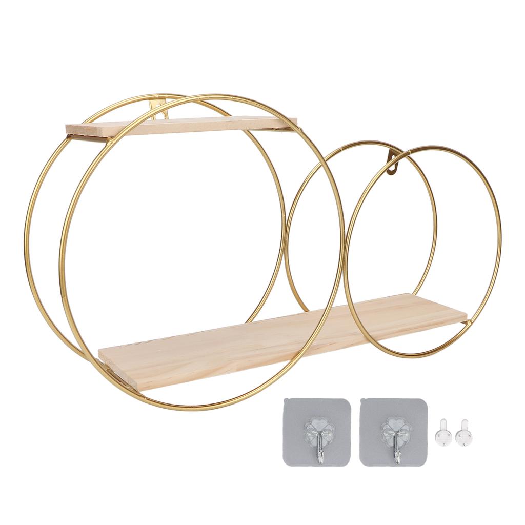 Wandbehang-Aufbewahrungsregal Metall Rund Dekorativ Wandmontage Schwebender Organizer für Badezimmer