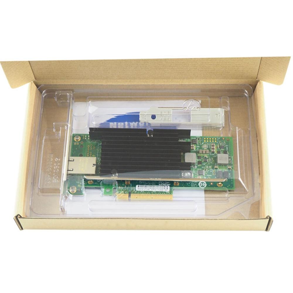 

NIC X540-T1 With X540AT2 Chipset 10Gbs RJ45 Single Port PCI-Ex8 Server Desktop Network Card