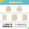 Wooden Home Decoration DIY Hand Painted Crafts  Bird House Set 30ML