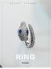 European-American Fashion Zircon Snake Ring: High-End, Versatile, Open Design for Women