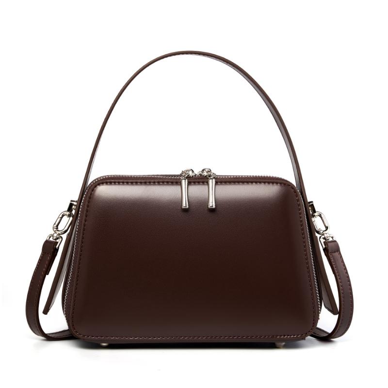 Fashiable Women's Bag Luxury Cowhide Box Type Handbags High Quality Women Shoulder Bags Split Leather Female Crossbody Bag