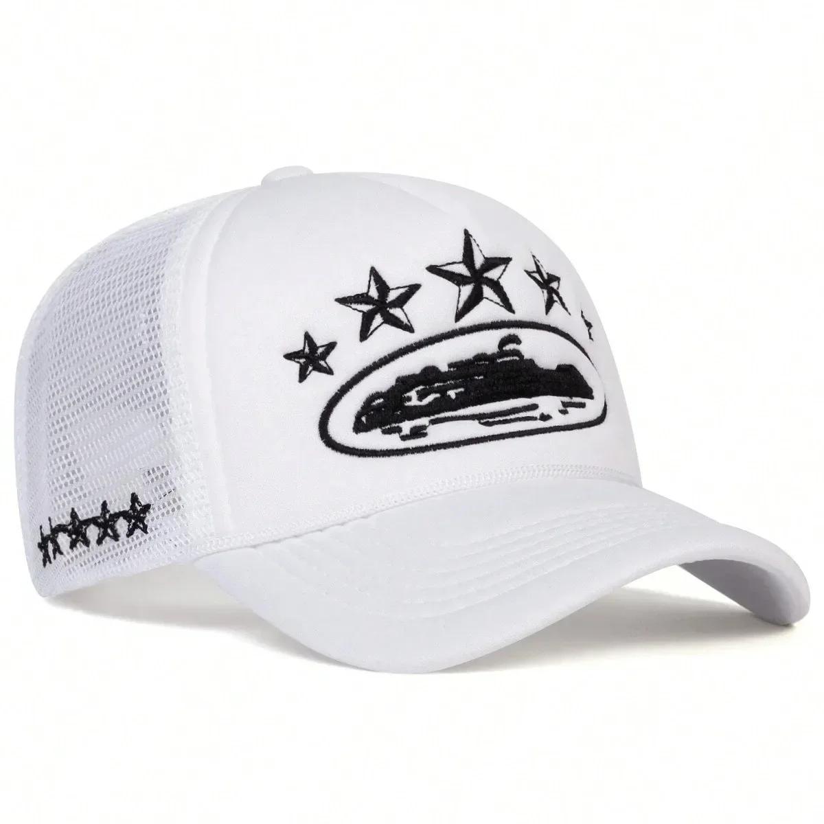 

Letter Embroidery Baseball Hats New Unisex Hip Hop Breathable Personal Sunshade Mesh Versatile Street Fashion Trucker Caps 55-60cm