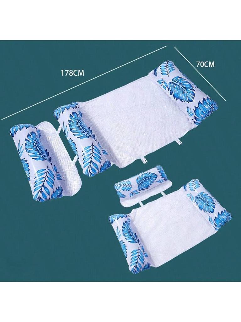 Inflatable Pool Floats 2-in-1 Floating Pool Chair Water Hammock for Adults and Kids for Swimming Pool Party Summer Water Fun