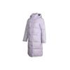 Adidas Neo Womens Super Down Puff Windproof Warm Casual Sports Solid Color Hooded Down Jacket Winter Women Jacket Light-Purple GJ8809