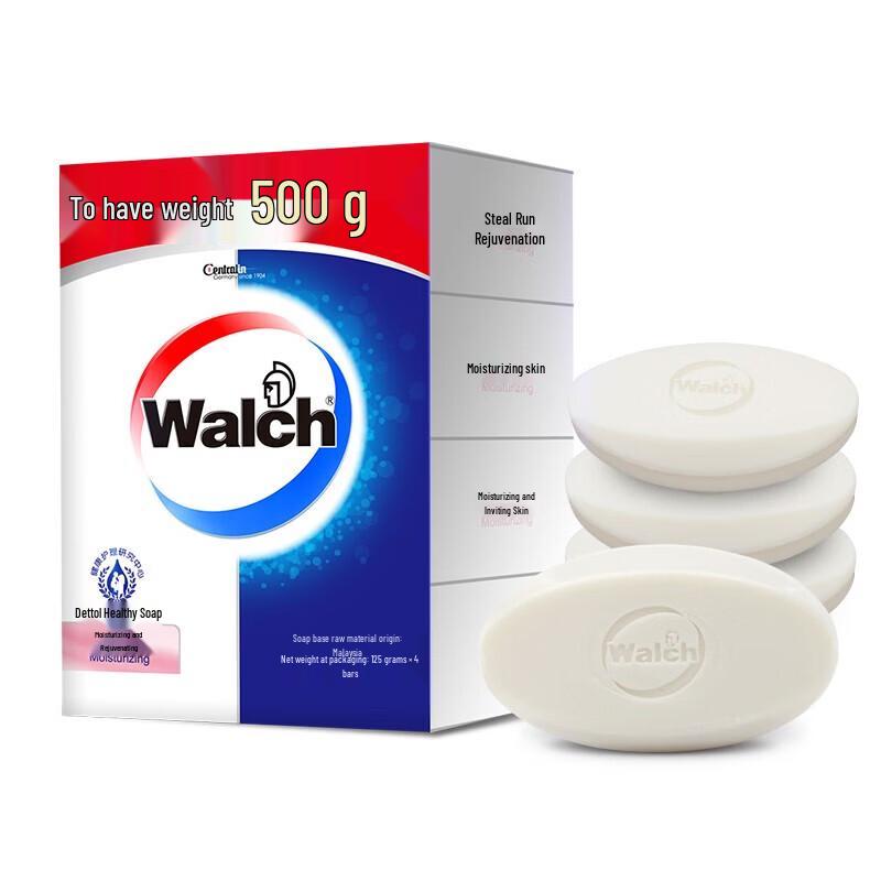Walch Healthy Hand Soap Bars, Moisturizing Fresh, 4-Pack
