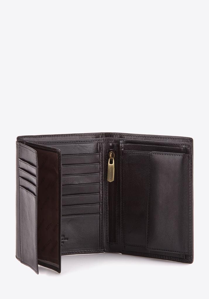 Wittchen Men's Leather Folding Wallet Large Black Natural Leather