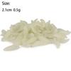 50PCS 2.1cm 0.5g Soft Fishing Lures Artificial Design Soft Texture Breadworm Lure Silicone Material Maggot Lure