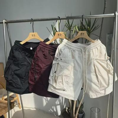Heren Sneldrogende Wijde Pijpen Werkshorts - Glanzend, Functioneel, Mesh Gevoerd, Zomer Buitenkleding