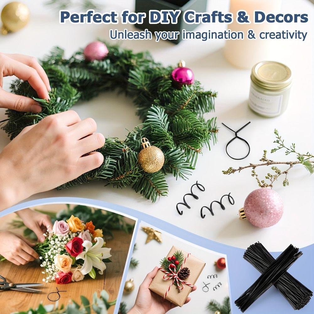 1000 PCS Reusable Plastic Twist Ties Metal Wire Wire Straps Cable Organizer  Home Office