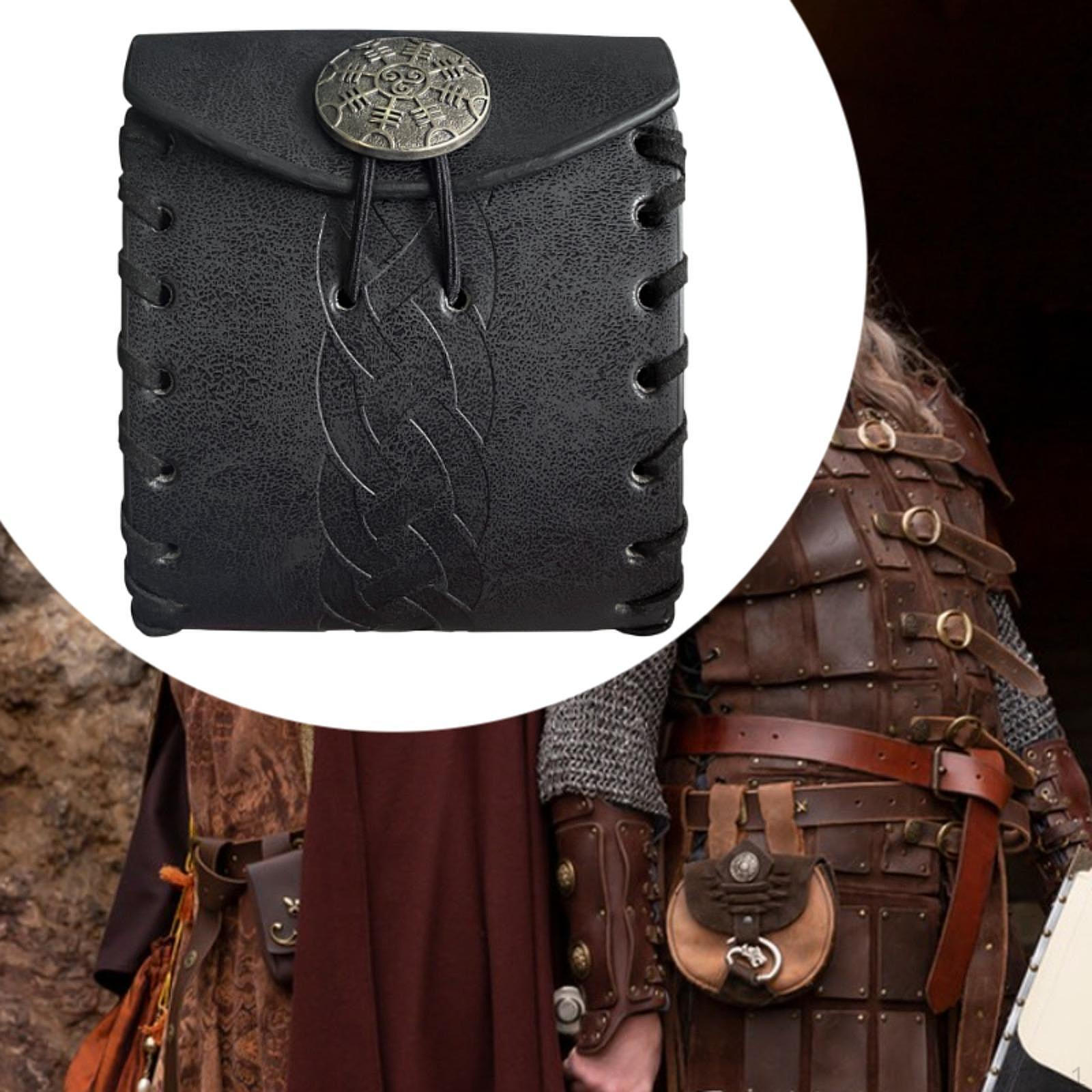 

Поясная сумка, кошелек, сумка для вечеринки, ролевой игры, сценического шоу, для мужчин и женщин Black Stripe Pattern