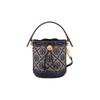 Tang Libaiqi T Monogramm Doppel-T-Logo Jacquard abnehmbarer Schultergurt Taschenformat mit Lederbesatz Tragetasche Tragetasche 146866-405