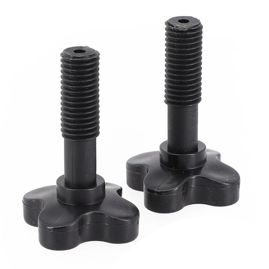 Sturdy Black Plastic Screws For Garden Swing Canopy 1 Pair Of Fasteners