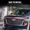 For Cadillac Escalade 2025-2025 Real Carbon Fiber Car Front Hood Grille Trim and Rear Tail Badge Trim Accessories