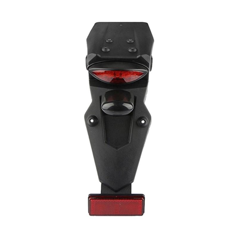Motorcycle Rear Fenders Mudguard Cover With LED Turn Signal Brake Light for Most Motorbike Model Modification