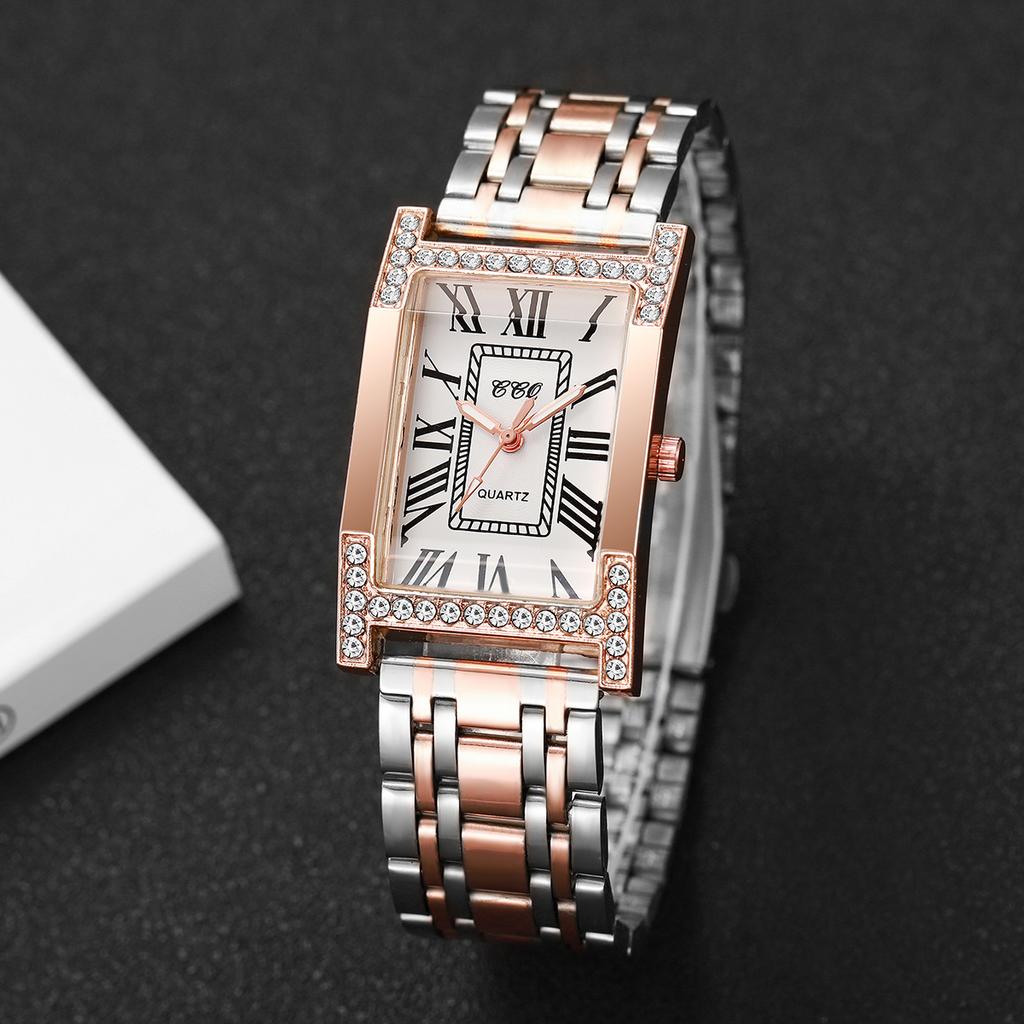 Luxury Diamond Women Watches Fashion Rectangle Dial Ladies Quartz Wristwatch Girls Clock Reloj Mujer