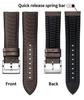 BINLUN Nylon Silicone Watch Quick Release Canvas and Rubber Hybrid Replacement Watch Band for Men and 9 Buckle Strap, 18mm, 19mm, 20mm, 21mm, 22mm,