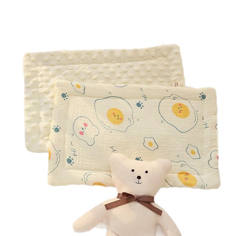 Pure Cotton Cloud-Shaped Baby Pillow - All-Season Soothing Gauze for Infants and Toddlers
