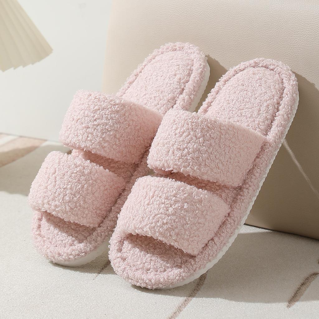 Tem, the new parallel bar roll plush cotton mop home open mop indoor fluffy slippers
