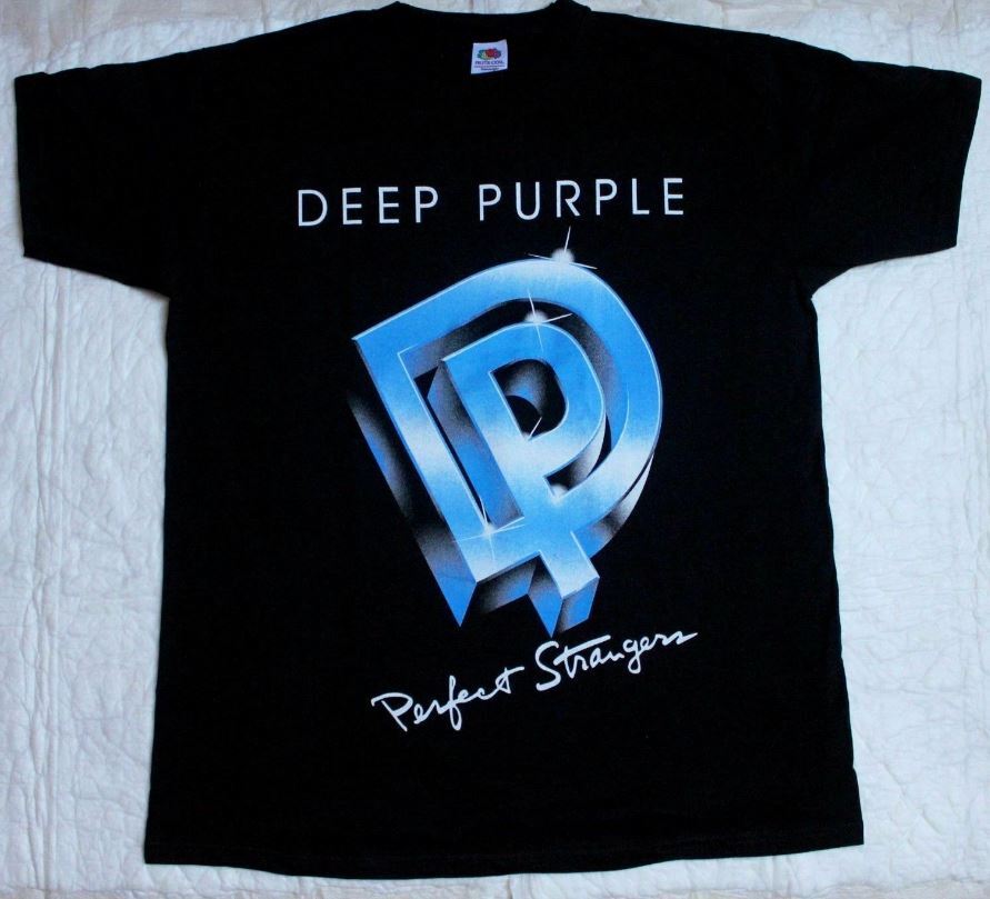 26 DEEP PURPLE PERFECT STRANGERS 84 T-shirt Black Men S-2345XL Unisex T-Shirt XXXXL