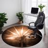 1pc Rammstein Carpet, Round Non-Slip Durable Large Size Office Carpet, Suitable for Office, Beautiful Decoration