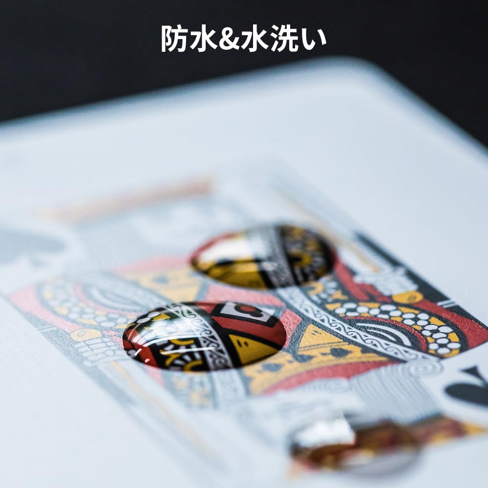 SLOWPLAY Playing 2 Jumbo Poker Flexible and Waterproof and for Texas Cards, 100% Plastic, Decks, Index, Size, Durable, Washable, Hold'em