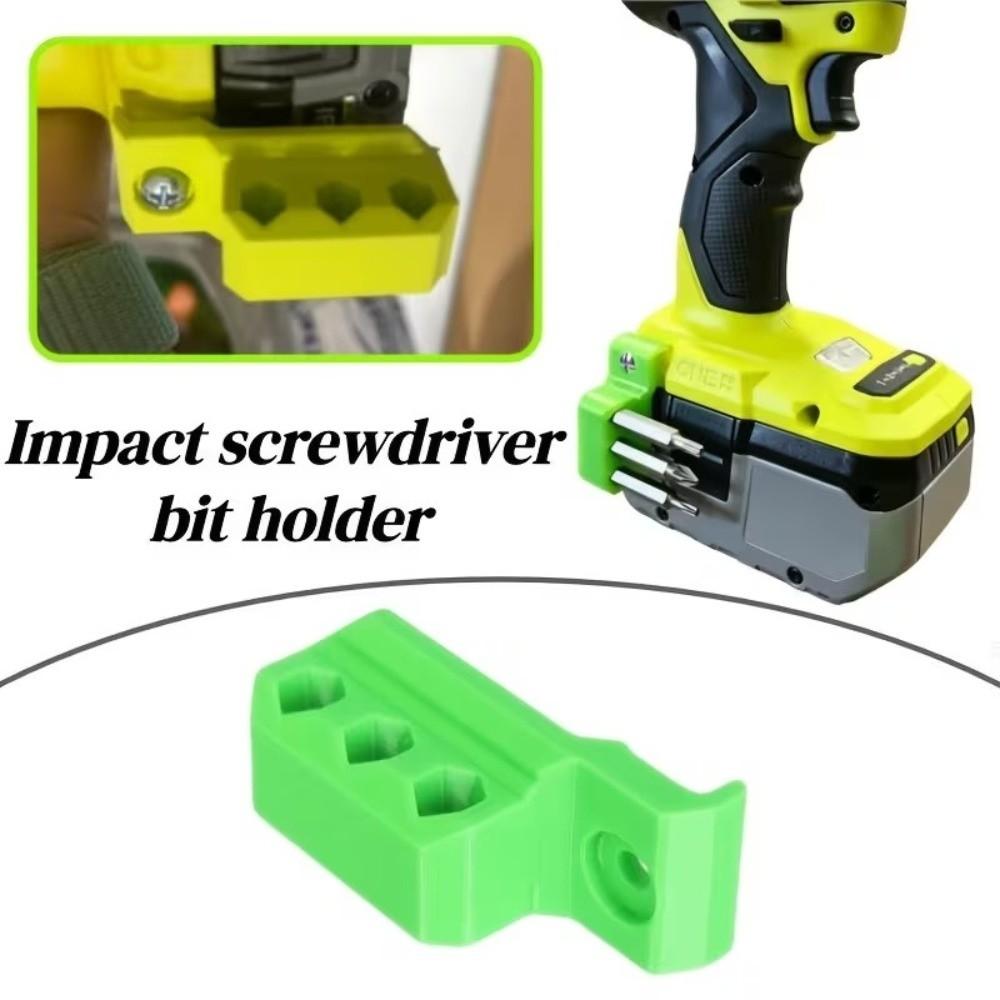 Belt Clip Tool Accessory Storage 1/4 Inch Bits Screw Hole Mounted Holder  Workshop Use