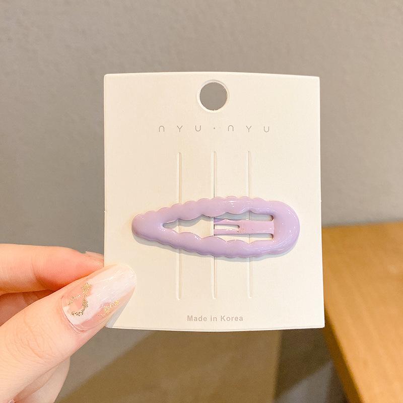Korean Wave Candy Color Hair Pin Kawaii Simple Basic Hair Clips for Children Headwear Headdress Girls Kids Hair Accessories