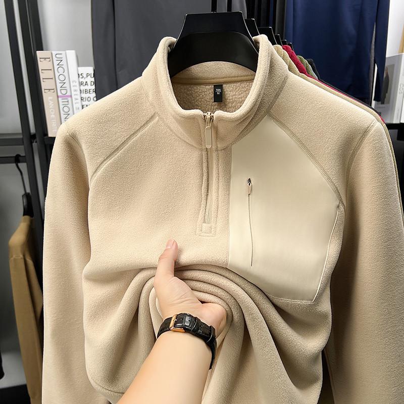 

Affordable Winter Hoodie: Thick Lambswool Velvet for Warmth and Casual Outdoor Wear - Perfect for Autumn and Winter XL бежевый