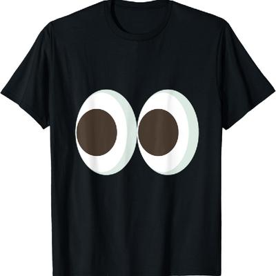 Camiseta de Ojos Saltones Divertidos Camisetas de Emoticonos para Niños Camiseta