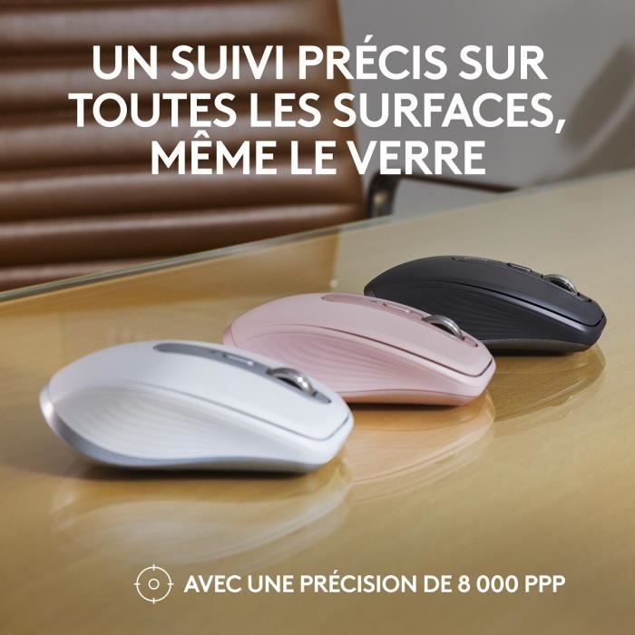 Souris - Sans Fil - Logitech - MX Anywhere 3S - Rose
