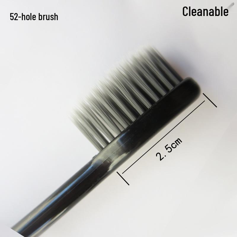 Bamboo Charcoal Soft-Bristle Toothbrush, Adult Family Pack