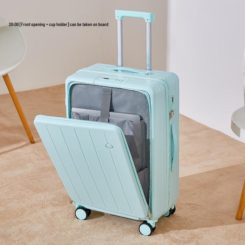 OEING Front-Opening Business Carry-On Luggage 20 inch