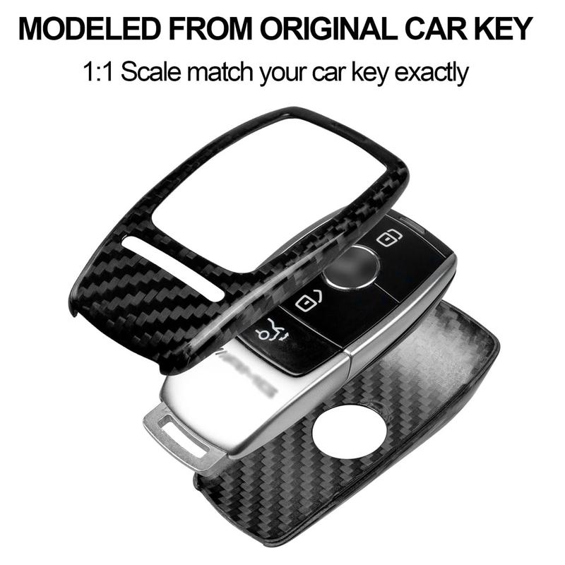 Carbon Fiber Key Cover Case Shell for Mercedes-Benz AMG A220 CLS Class E-Class E63S GLE 350 4Matic S-Class Remote Accessories