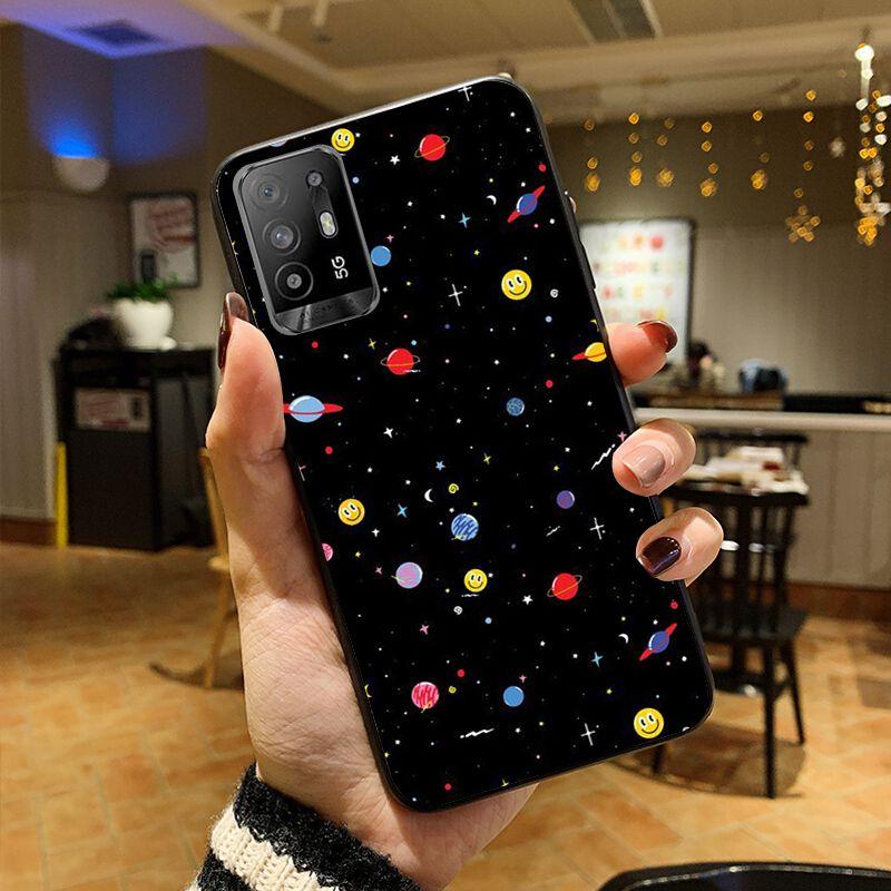 New Planet Space Pink Moon Spaceman Phone Cover For OPPO A74 A94 A3S A5S A9 A12 A15S A52 A53 A53S A72 A73 2020 A91 5G Case Coque