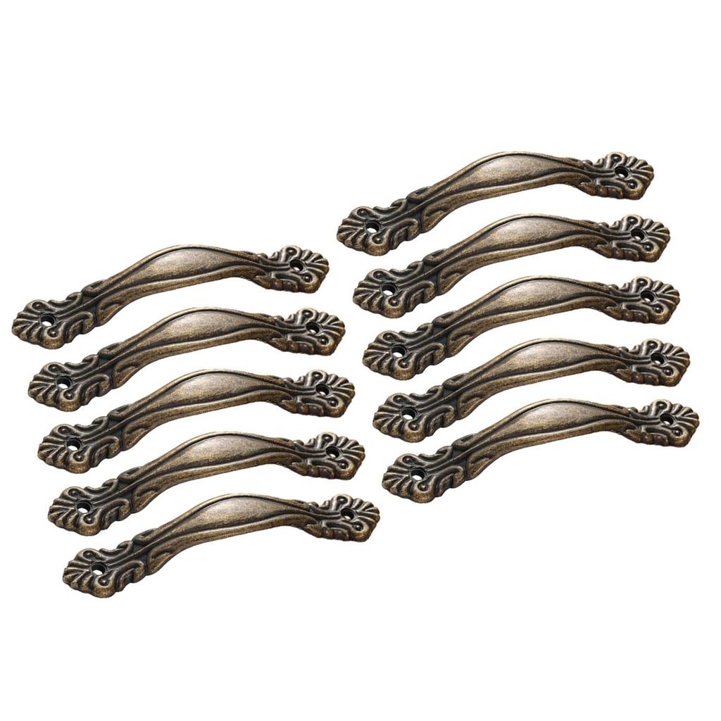 10pcs Zinc Alloy Knobs Drawer Handles Antique Style Pulls Lightweight Pull Handle Durable for Wine Crates & Wood Storage