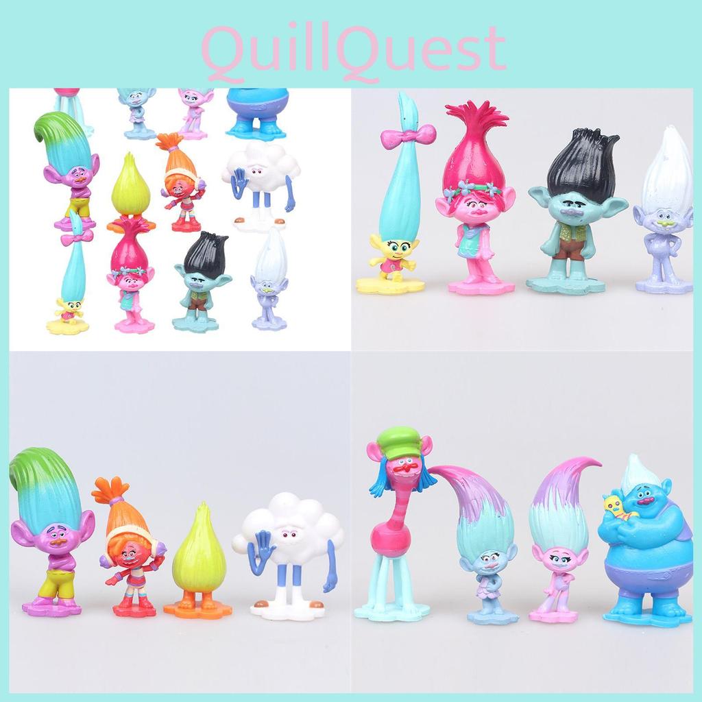 Bezaubernde Magic Hair Trollpuppen – Sammelfiguren in 12 leuchtenden Farben für Fans