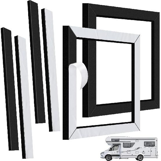 1 Set RV AC Gasket, 14X14 Inch Universal RV Roof Air Conditioner Gasket And Seal Kit, RV Air Conditioner Repair Replacement Includes Self-Adhesive
