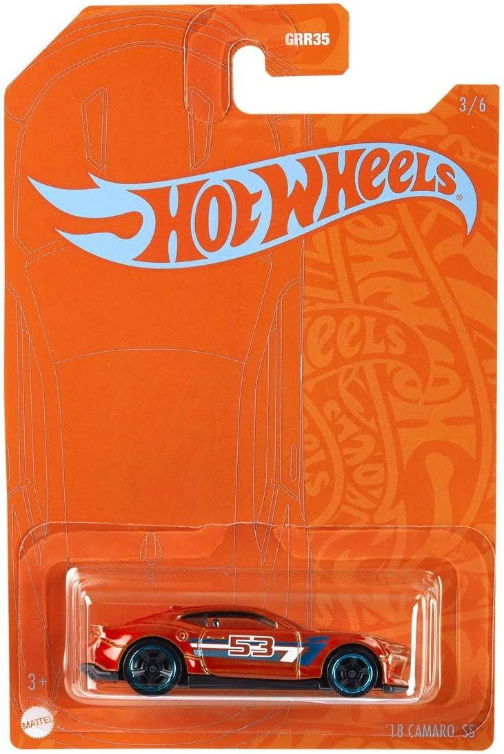 Hot Wheels Camaro масштаб  18 SS, [Оранжевый] 3/6 164 литая модель. оранжевый