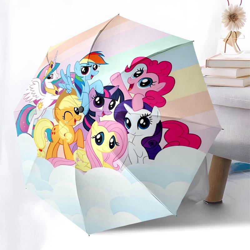 1pc Rainbow Dash, Friendship Themed High-quality Umbrella,Automatic Opening and Closing Umbrella,Multi-functional Umbrella G0811096