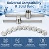 11PCS Threaded Billiard Cue Tip Shaper Stainless Steel Pool Cue Tip Compressor  Cue Tip Shaping