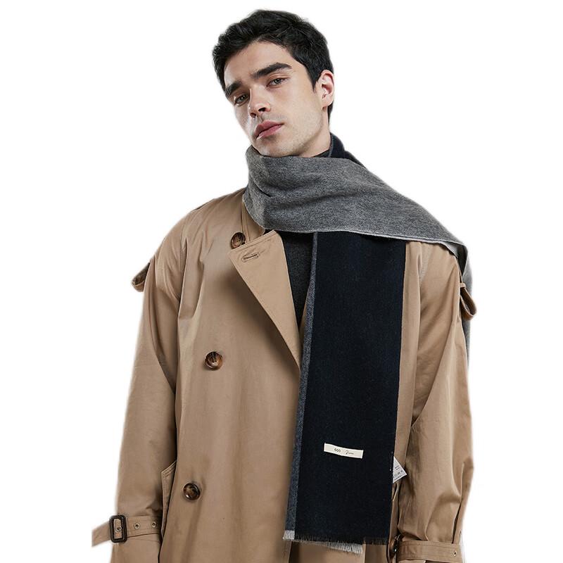 

Мужской теплый шарф из чистой шерсти One Size