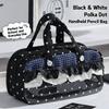 Multi-Layer Pencil Case Ruffle Lace Trim Pencil Pouch Large Capacity Stationery Organizer  Students