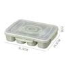 10 compartments of wheat straw lunch box, portable square food container, suitable for picnicking
