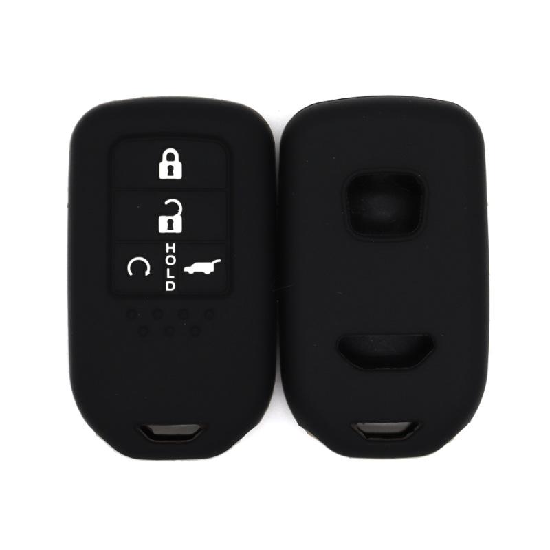 

Suitable for Honda old Civic smart 4-button silicone car key bag чёрный